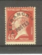 FRANCE STAMP TIMBRE PREOBLITERE N° 67 \" PASTEUR 45c ROUGE \" NEUF Xx TB - Autres & Non Classés