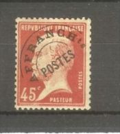 FRANCE STAMP TIMBRE PREOBLITERE N° 67 \" PASTEUR 45c ROUGE \" NEUF Xx TB - Otros & Sin Clasificación