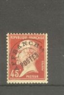 FRANCE STAMP TIMBRE PREOBLITERE N° 67 \" PASTEUR 45c ROUGE \" NEUF Xx TTB - Sonstige & Ohne Zuordnung