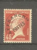 FRANCE STAMP TIMBRE PREOBLITERE N° 67 \" PASTEUR 45c ROUGE \" NEUF Xx TTB - Autres & Non Classés