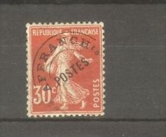 FRANCE STAMP TIMBRE PREOBLITERE N°58 \" SEMEUSE FOND PLEIN 30c ROUGE \" NEUF Xx TB - Autres & Non Classés