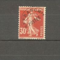 FRANCE STAMP TIMBRE PREOBLITERE N°58 \" SEMEUSE FOND PLEIN 30c ROUGE\" NEUF Xx TTB - Autres & Non Classés