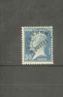 FRANCE STAMP TIMBRE PREOBLITERE N°68 \" PASTEUR 50c BLEU \" NEUF Xx TB - Andere & Zonder Classificatie