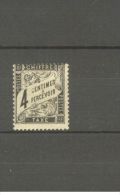 FRANCE STAMP TIMBRE TAXE N° 13 \"TYPE DUVAL 4c NOIR\" NEUF Xx TB - Sonstige & Ohne Zuordnung