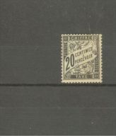 FRANCE STAMP TIMBRE TAXE N° 17 \"TYPE DUVAL 20c NOIR\" NEUF Xx TTB, SIGNE - Andere & Zonder Classificatie