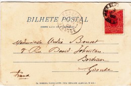 Ilha Fiscal, Carte Postal, Rio De Janerio To Bordeaux 1908 - Cartas & Documentos