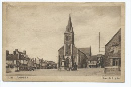 YON@ CPSM BRIOUZE, LA PLACE DE L'EGLISE, Format CPA, ORNE 61 - Briouze