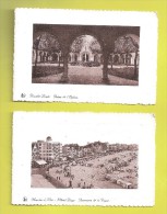 DEUX 2. KNOCKE-ZOUTE UNUSED POSTCARDS - Knokke