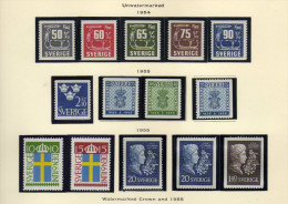 Suède (1954-55)  -  Lot De  Neufs** - Neufs