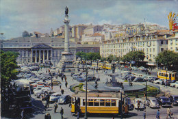 Portugal - Lisboa / Praça D. Pedro IV / Automobiles Tramways - Lisboa