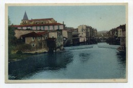 CP , 81 , CASTRES , Cours De L'Agout, Vu Du Pont De Metz - Castres