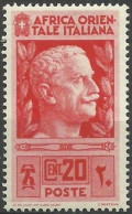 ITALIAN EASTERN AFRICA..1938..Michel # 6...MLH. - Afrique Orientale Italienne