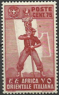 ITALIAN EASTERN AFRICA..1938..Michel # 11...MLH. - Africa Oriental Italiana