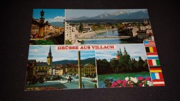 C-5365 CARTOLINA VILLACH - GRUSSE AUS VILLACH - VARIE VEDUTE - PONTI PIAZZE E CHIESE - Villach