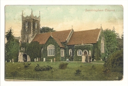 Cp, Angleterre, Sandringham Chuch, Voyagée 1908 - Other & Unclassified