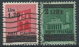 1945 LUOGOTENENZA USATO SOPRASTAMPATI 2 VALORI - ED483 - Usati