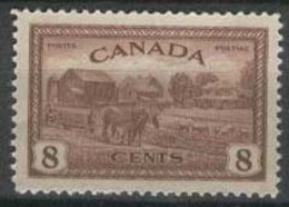 CANADA 1946 8c Farm Scene SG 401 UNHM FD37 - Ongebruikt