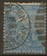 COGH 1864 4d Blue Hope SG 24a U #BX26 - Cape Of Good Hope (1853-1904)