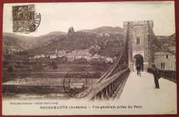 07 Ardèche  ROCHEMAURE Vue Générale Prise Du Pont (Nouvelles Galeries) - Rochemaure