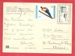 NY&T1230+1378 VARNA Vers  FRANCE  Le 1967 (2 SCANS) - Briefe U. Dokumente