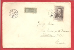 NY&T539    PRAGUE Vers  FRANCE  Le 1952 - Covers & Documents