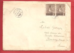 NY&T 577X2      PRAGUE Vers  FRANCE  Le 1951 - Covers & Documents