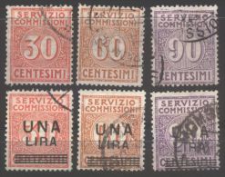 ITALIA -  REGNO - SERVIZIO COMMISSIONI - Usati  - 1913 / 25 - Taxe
