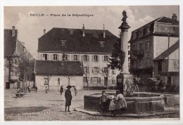 Delle, Place De La République, 1919, éd. Bourgermeisle - Delle