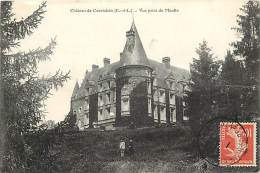 Eure Et Loir - Ref A101- Chateau De Courtalain - Vue Prise Du Moulin -carte Bon Etat - - Courtalain