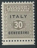 1943 OCCUPAZIONE ANGLO AMERICANA SICILIA 30 CENT MNH ** - ED512 - Ocu. Anglo-Americana: Sicilia