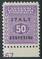 1943 OCCUPAZIONE ANGLO AMERICANA SICILIA 50 CENT MNH ** - ED512 - Anglo-Amerik. Bez.: Sicilë