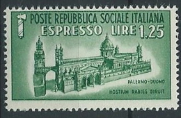 1944 RSI ESPRESSO DUOMO DI PALERMO MNH ** - ED510-2 - Posta Espresso