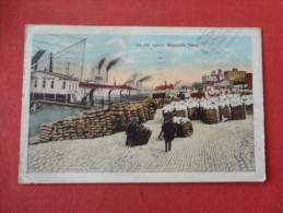 Tennessee> Memphis  Bales Of Cotton On The Levee 1921 Cancel   -ref 1331 - Memphis