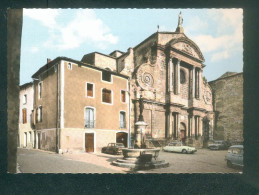 CPSM - ANIANE (34) - Place De L' Eglise Et Fontaine  ( COMBIER CIM Citroen DS Peugeot 403 Renault R4 R8 ) ) - Aniane