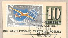 Svizzera - Serie Completa Usata: Pro Aereo Su Frammento Intero Postale - 1963 * G - Oblitérés