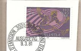 Svizzera - Serie Completa Usata: Pro Aereo Su Frammento - 1981 * G - Used Stamps