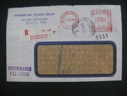 Congo Belge 1955 Lettre Recommandé De Elisabethville " Banque Du Congo Belge " - 1947-60: Lettres