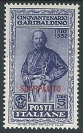 1932 EGEO SCARPANTO GARIBALDI 5 LIRE MH * - ED514 - Egeo (Scarpanto)