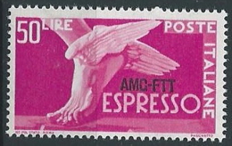 1952 TRIESTE A ESPRESSO 50 LIRE MNH ** - ED515 - Poste Exprèsse