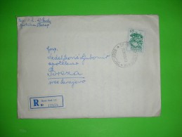 Yugoslavia SFRJ,registered Letter,Novi Sad Postal Label,telegraph And Telephone Seal,Sevojno Industry Stamp,cover - Storia Postale