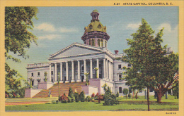 South Carolina Columbia State Capitol Building Curteich - Columbia