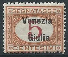 1918 VENEZIA GIULIA SEGNATASSE 5 CENT MNH ** - ED522-3 - Venezia Giulia