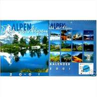 Foto Kalender Alpen 2001  -  Schöne Motive  -  25,5 X 25,5 Cm - Calendarios