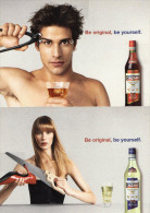 PUBLICITE  CARTES POSTALES Cinzano  (lot De 2) - Alkohol