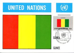 ONU New-York. N°320 De 1980 Sur Carte Maximum. Drapeau De La Guinée. - Autres & Non Classés