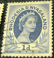 Rhodesia And Nyasaland 1954 Queen Elizabeth II 1d - Used - Rhodesia & Nyasaland (1954-1963)