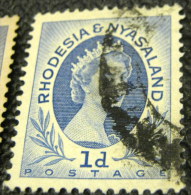 Rhodesia And Nyasaland 1954 Queen Elizabeth II 1d - Used - Rhodésie & Nyasaland (1954-1963)