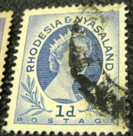 Rhodesia And Nyasaland 1954 Queen Elizabeth II 1d - Used - Rhodesia & Nyasaland (1954-1963)