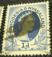 Rhodesia And Nyasaland 1954 Queen Elizabeth II 1d - Used - Rhodesia & Nyasaland (1954-1963)