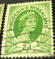 Rhodesia And Nyasaland 1954 Queen Elizabeth II 2d - Used - Rodesia & Nyasaland (1954-1963)